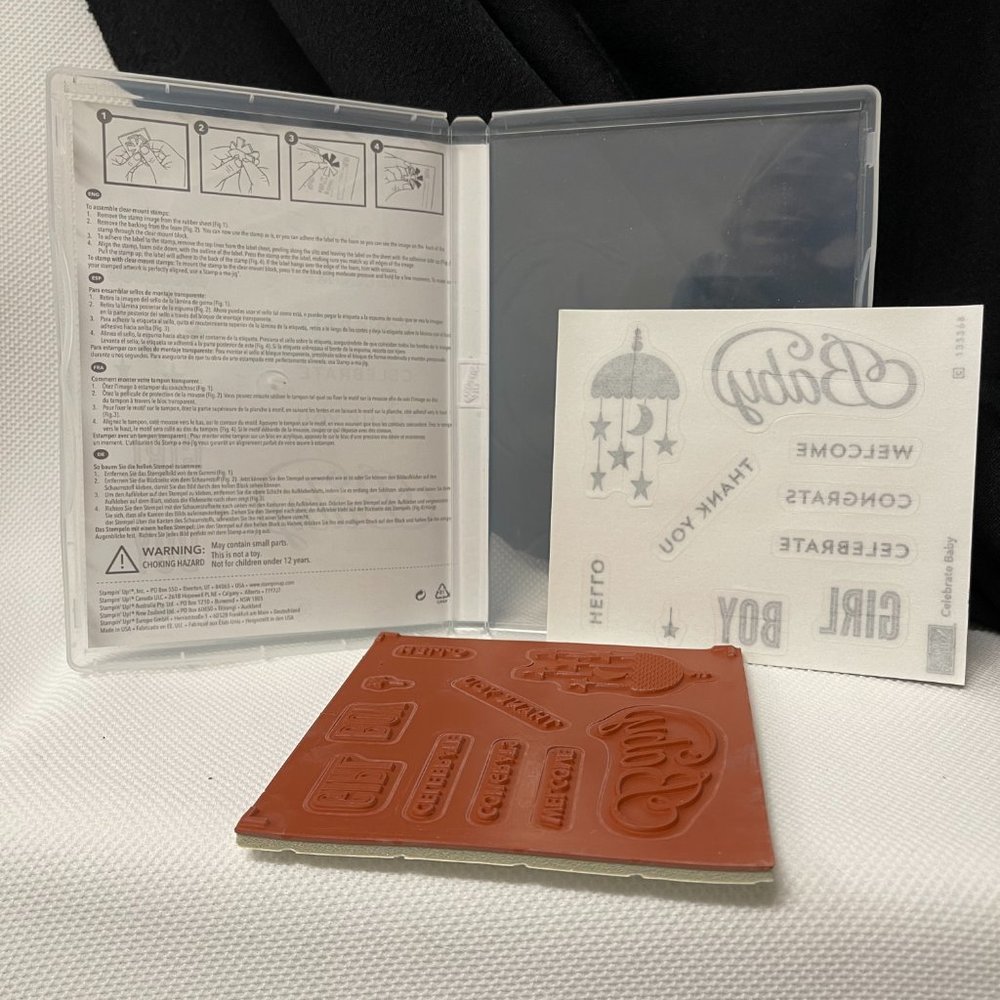 Stampin Up! New set of unmounted and unused stamps  Baby plus generic - Picture 3 of 3